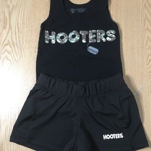 B93 Hooters Girl Worn Rare Military Camo Uniform Tank & Shorts Size Xs